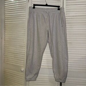 Aritzia TNA Light Gray Sweatfleece Joggers